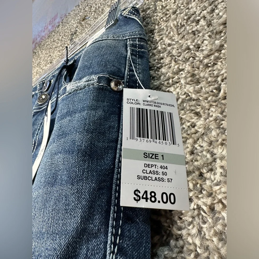 NWT WallFlower Juniors' Luscious Curvy Bootcut Mid-Rise Jeans Size 1 - Picture 5 of 6